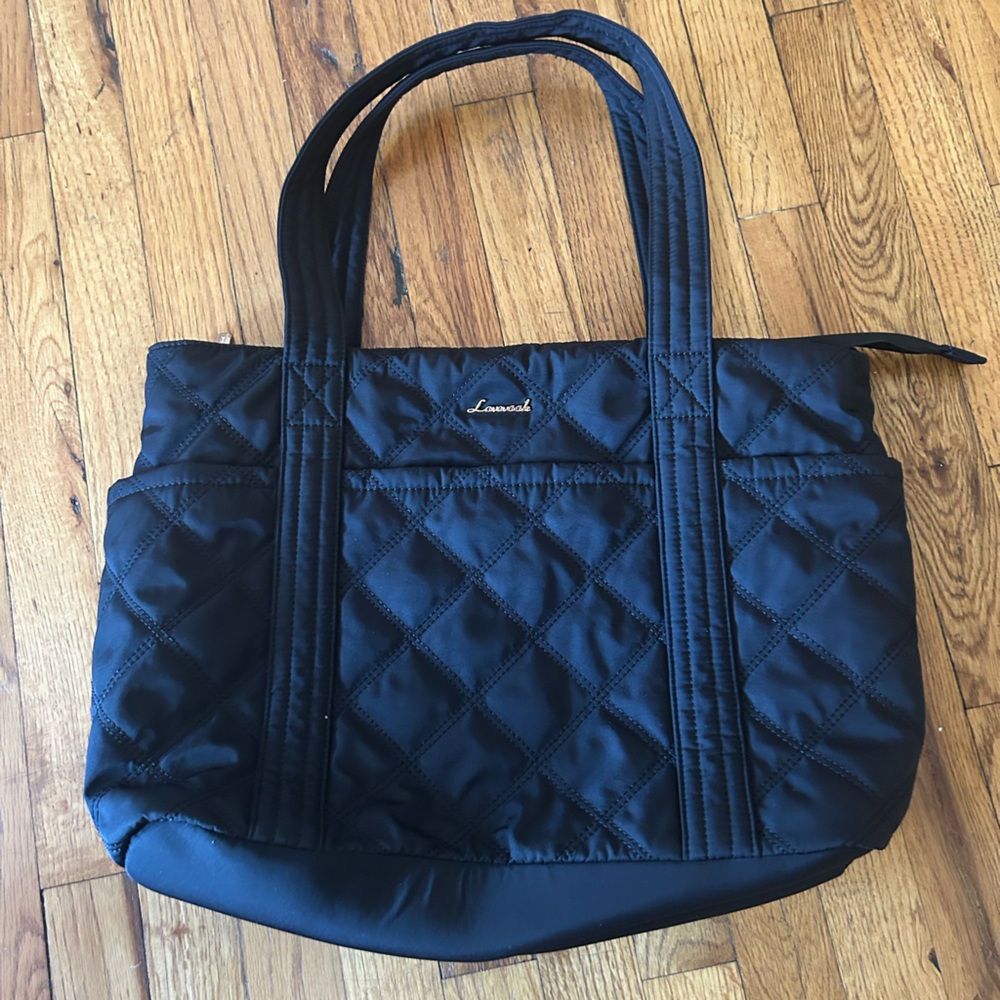 Black Quilted Women's Tote Bag